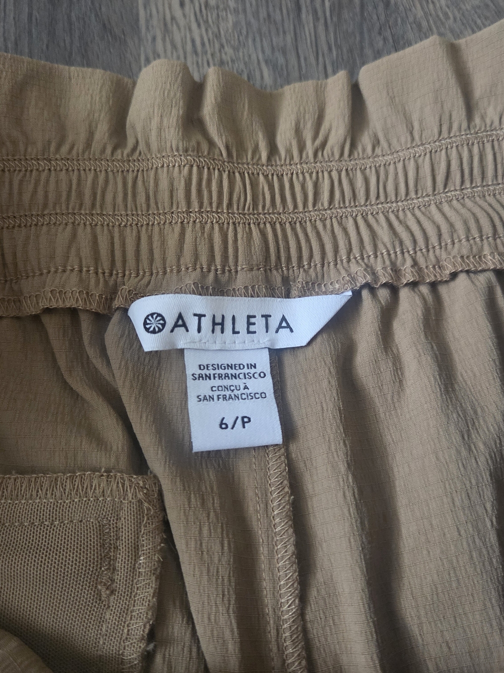 Athleta Trekkie High Rise Parachute Pant Wide Leg Outdoor Size 6 Petite - Picture 8 of 9